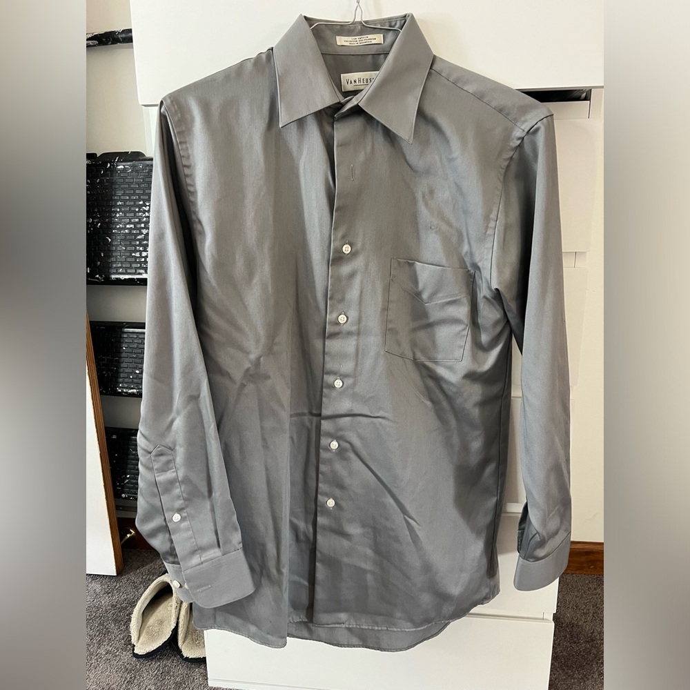 Grey button down - Picture 3 of 3